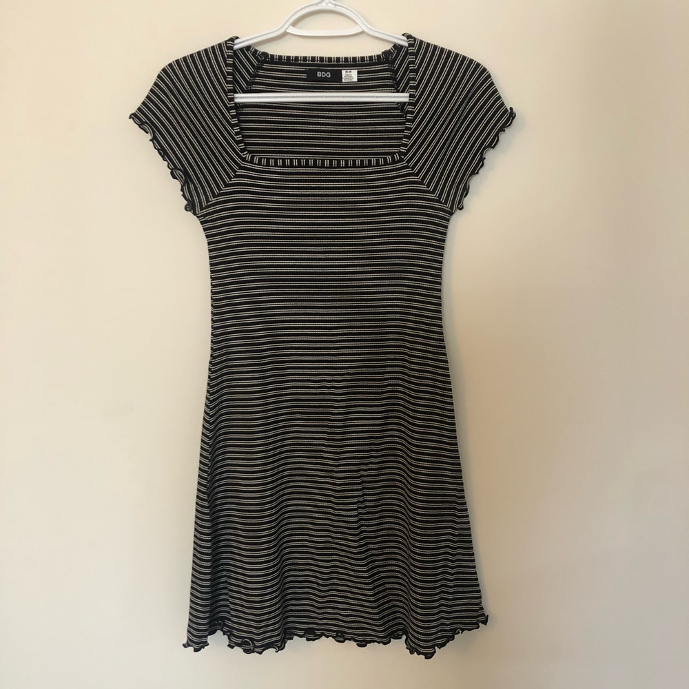 Urban Outfitters BDG Square Neck Stripe Mini Dress